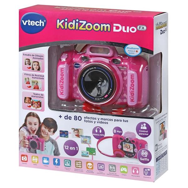 Imagen de Cámara de Fotos Infantil Realidad Virtual +5 Años Kidizoom Duo FX Color Rosa Vtech