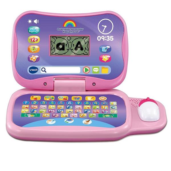 Imagen de Ordenador Preescolar Pequemouse Portátil Educativo Color Rosa +3 Años 32,5 x 7,8 x 33 cm Vtech