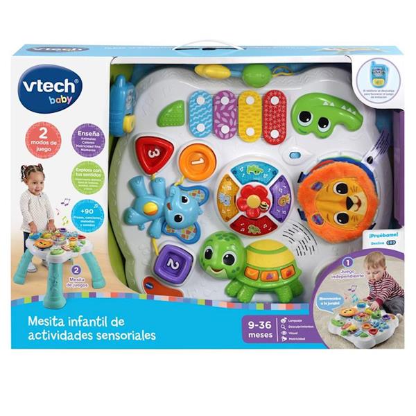 Imagen de Mesita Infantil de Actividades Sensoriales con Panel Interactivo Extraíble +9 Meses Vtech
