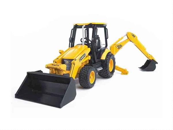 Imagen de Vehiculo excavadora con pala frontal y brazo trasero Bruder