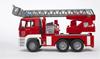 Imagen de Camion bomberos man con gran escalera y modulo con luz Bruder