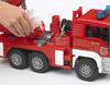 Imagen de Camion bomberos man con gran escalera y modulo con luz Bruder