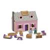 Imagen de Melissa & Doug Casa Muñecas De Madera Plegable