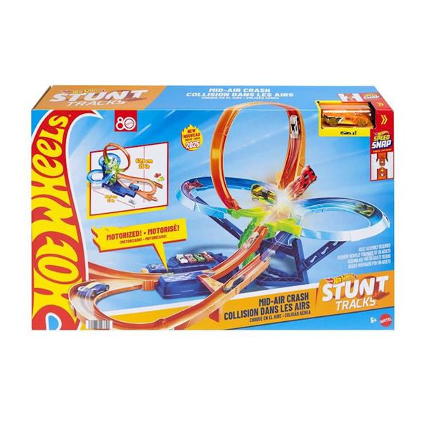 Imagen de Pista Hot Wheels Big Air Crash. Incluye coche escala 1:64. 68,70x62,50x85,90 cm