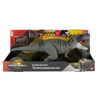 Imagen de Dinosaurio articulado con sonido Jurassic World T-Rex ataca. 9x21x12 cm