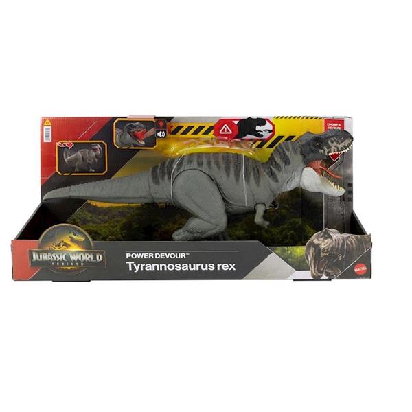 Imagen de Dinosaurio articulado con sonido Jurassic World T-Rex ataca. 9x21x12 cm
