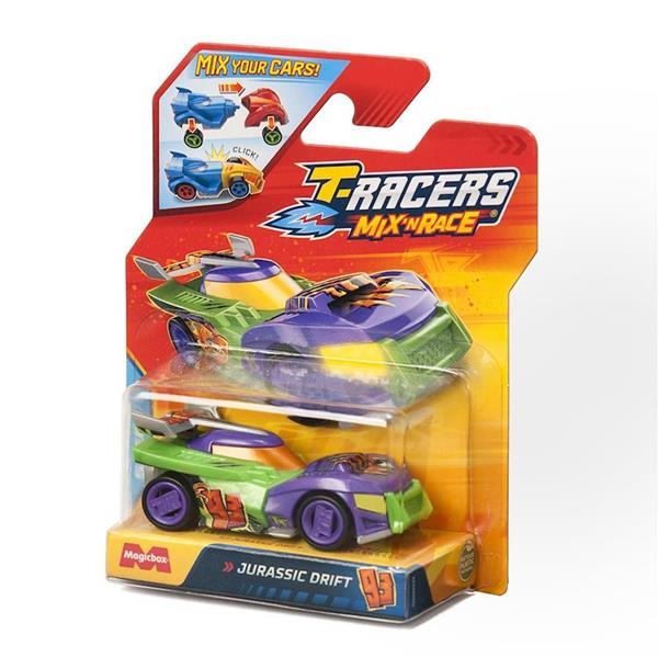 Imagen de Vehículo T-Racers Mix ‘N Race con partes intercambiables 19,8x18,5x11,5cm Pack 1 Blister