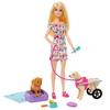 Imagen de Barbie Muñeca con 2 Perros y Accesorios para Mascotas Mattel