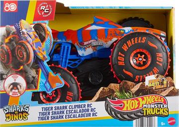 Imagen de Coche Radio Control Hot Wheels Monster Trucks Tiger Shark Climber. Escala 1:15
