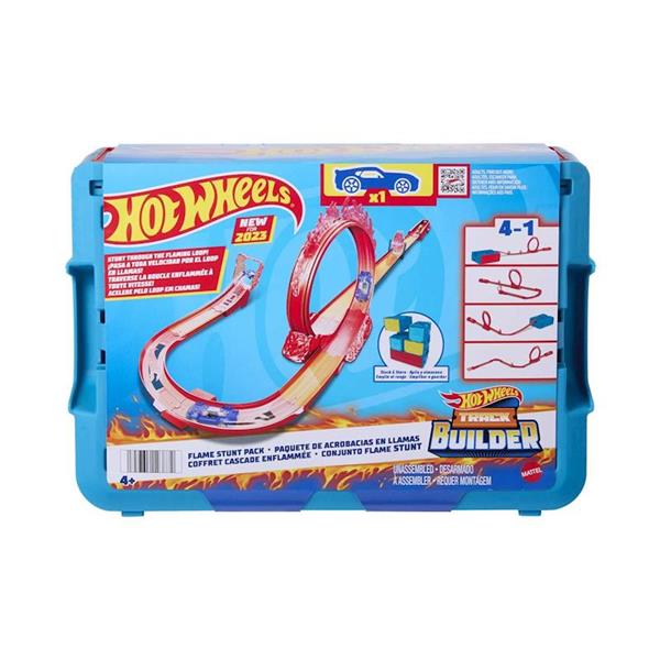 Imagen de Pista Hot Wheels Track Builder Acrobacias De Fuego