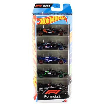 Imagen de Covhr Hot Wheels Pack con 5 vehículos F1 escala 1:64.