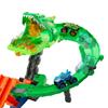 Imagen de Pista Hot Wheels Monster Trucks Sharks vs Dinos Dragon Destruction. Incluye 2 coches. 53,34x60x35,56 cm