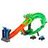 Imagen de Pista Hot Wheels Monster Trucks Sharks vs Dinos Dragon Destruction. Incluye 2 coches. 53,34x60x35,56 cm