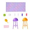 Imagen de Barbie Getaway House Muñeca y Juego de Casa con 4 Áreas de Juego y Accesorios