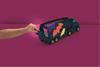 Imagen de Batwheels DC Batcamión con Rampa Portacoches Mattel