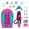 Imagen de Muñeca Monster High Skulltimate Secrets Catty. Con armario y mas de 19 sorpresas.