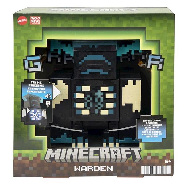 Imagen de Minecraft Warden Figura de Acción con Luces y Sonidos Mattel