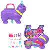 Imagen de Cofre para mini muñecas Gatito piñata Partyland Polly Pocket .Incluye 23 accesorios sorpresa.