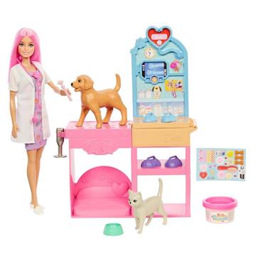 Imagen de Barbie y su clínica veterinaria.