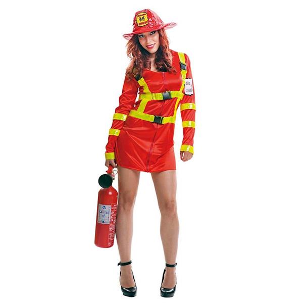 Imagen de Disfraz Mujer Bombera Talla M-L Viving Costumes