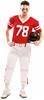 Imagen de Disfraz Adulto Jugador Rugby Rojo Talla M-L Viving Costumes 