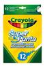 Imagen de 12 Rotuladores Súper Punta Lavables Crayola