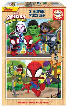 Imagen de Puzzle Spidey Amazing Friends 2X25 Piezas