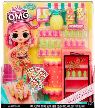 Imagen de LOL Surprise OMG Sweet Nails Frutería Pinky Pops con 15 Sorpresas MGA