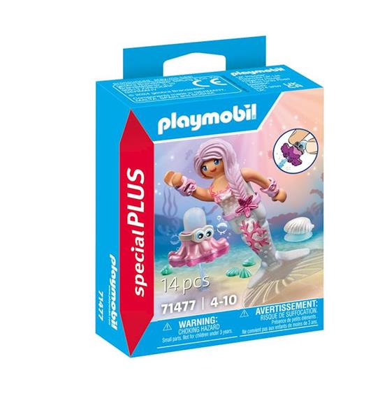 Imagen de Playmobil Special Plus Figura Sirena con Pulpo y Concha