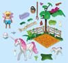 Imagen de Establo mágico unicornio para mamá y potro Playmobil
