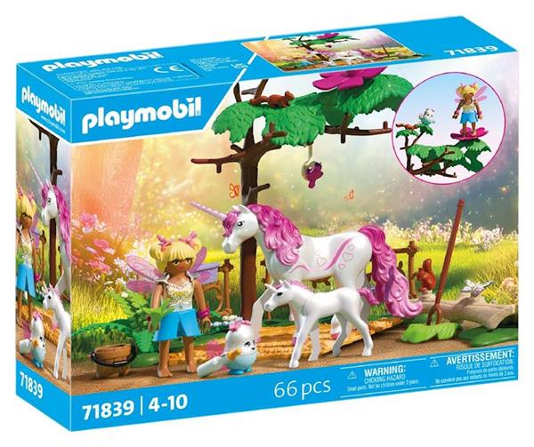 Imagen de Establo mágico unicornio para mamá y potro Playmobil