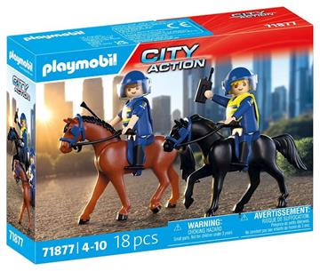 Imagen de Escuadrón policial a caballo Playmobil