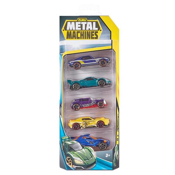 Imagen de Pack 5 Coches Metal Machines Zuru