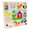 Imagen de Goula Puzzle Encajable Madera Siluetas granja Diset