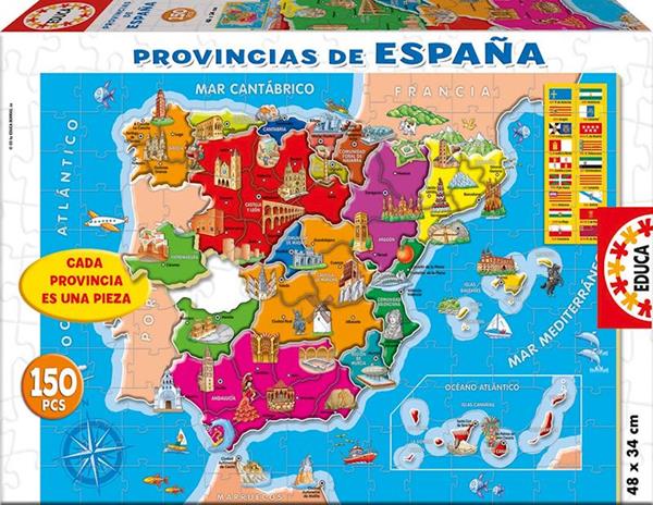 Imagen de Puzzle 150 Provincias de España de Educa