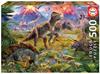 Imagen de Puzzle de 500 piezas Encuentro De Dinosaurios de Educa