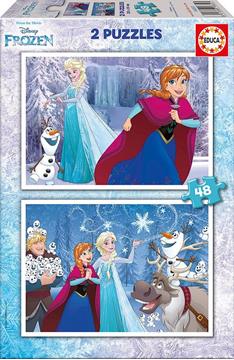 Imagen de Puzzle Frozen 2x48 Piezas