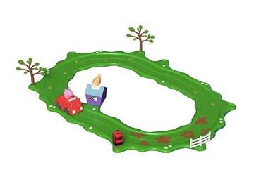 Imagen de Circuito Peppa Pig Cochecito Rojo. 37x26x6 cm