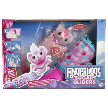 Imagen de Fingerlings Ardilla Voladora.Coloca tu ardilla en su lanzador, gira la manivela para cargarlo, aplaude dos veces, así saldrá volando