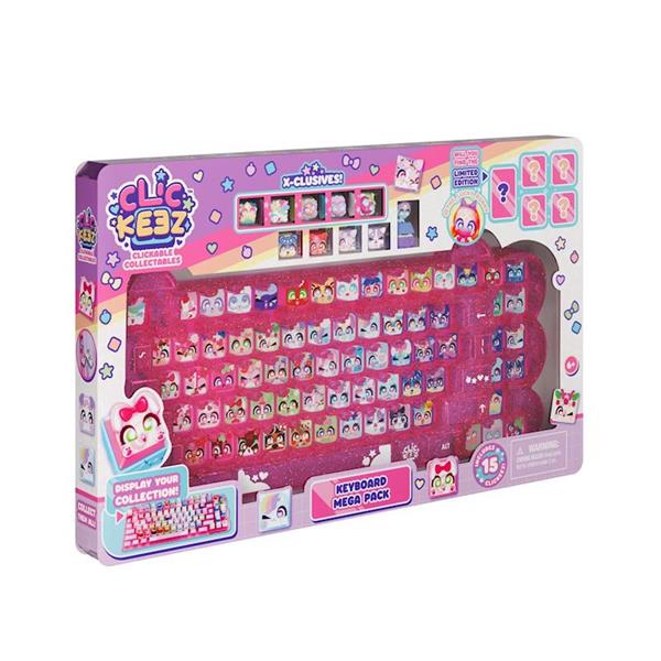 Imagen de Teclado Clickeez Keyboard Mega Pack.Con 15 Clickeez de personajes adorables fáciles de instalar y reemplazar
