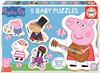 Imagen de Puzzle Baby Peppa Pig contiene 5 puzzles Educa