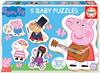 Imagen de Puzzle Baby Peppa Pig contiene 5 puzzles Educa