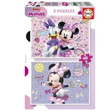 Imagen de Minnie Set de 2 Puzzles Infantiles 48 Piezas