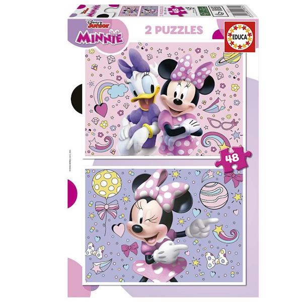 Imagen de Minnie Set de 2 Puzzles Infantiles 48 Piezas