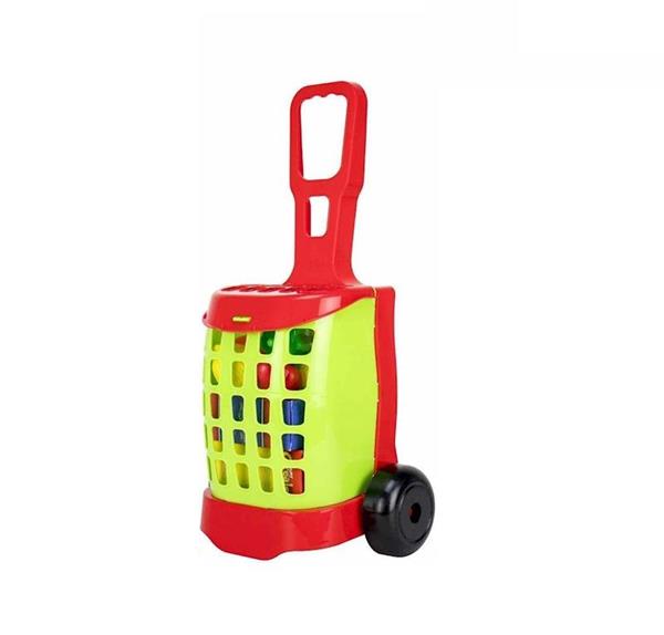 Imagen de Carro de la Compra con Alimentos y Frutas