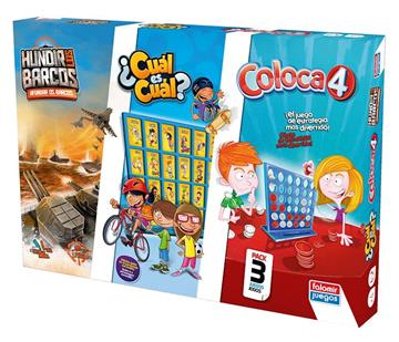 Imagen de Set de juego coloca 4, hundir los barcos y cual es cual de Falomir