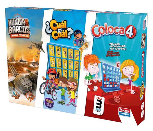 Imagen de Set de juego coloca 4, hundir los barcos y cual es cual de Falomir