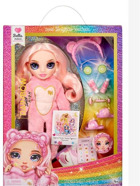 Imagen de Muñeca Bella Rainbow High Junior Fiesta de Pijamas Con Accesorios 28 cm