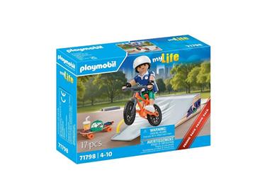 Imagen de Snowboarder con rampa Playmobil