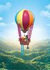 Imagen de Viaje en globo Playmobil Animals